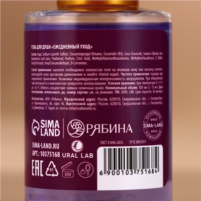 Гель для душа Happy New Year, набор 4×100 мл, URAL LAB