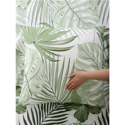 Постельное бельё евро «Этель» Tropics (вид 2), поплин