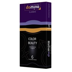 Разноцветные презервативы DOMINO Classic Colour Beauty - 6 шт.