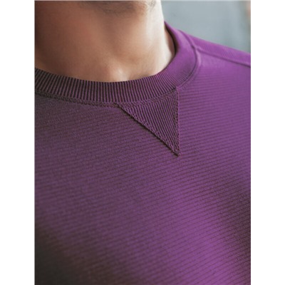 Джемпер базовый из мягкого фактурного трикотажа с круглым воротом