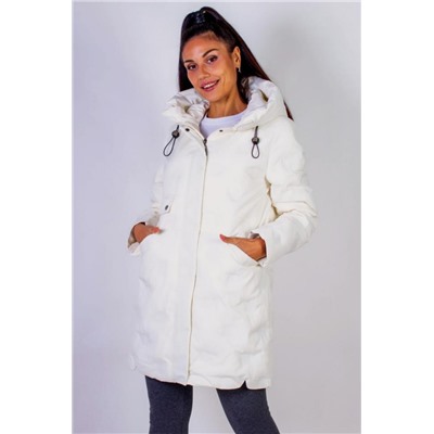 Демисезонная куртка с капюшоном Знаки зодиака, арт.8835 (Белый)