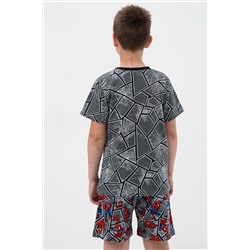 Пижама с шортами Сверхчеловек детская короткий рукав с шортами НАТАЛИ, 1029532