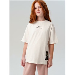 Фуфайка трикотажная для девочек (футболка)