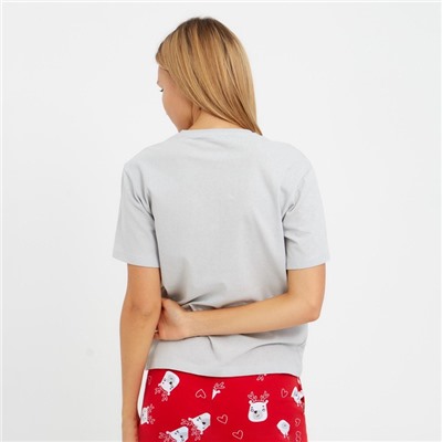 Пижама женская (футболка и шорты) KAFTAN «Мишки» размер 52-54