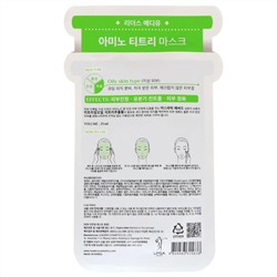 Leaders, Mediu, маска с аминокислотами и чайным деревом, 1 шт., 25 мл