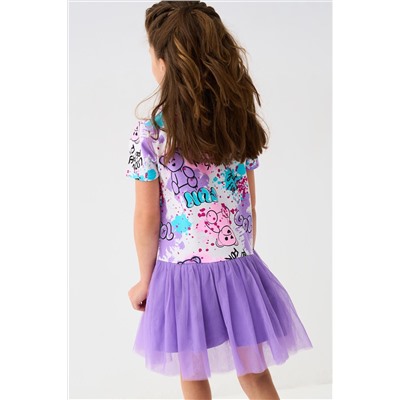 Платье трикотажное для девочек PLAYTODAY, 1240014