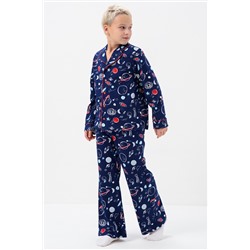 Пижама Спутник кант для мальчика подростка со штанами и рубашкой