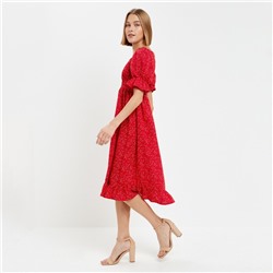 Платье миди женское MINAKU: Enjoy, красное, размер 42