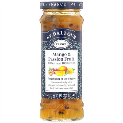 St. Dalfour, Mango & Passion Fruit, премиальный джем из манго и маракуйи, 284 г (10 унций)