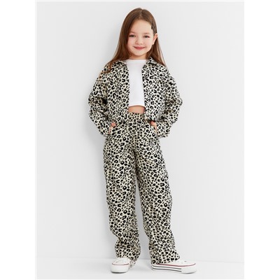 Брюки для девочки KAFTAN Leo velvet, размер 30 (98-104 см)