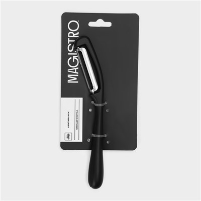 Овощечистка Magistro Vantablack, 16.7×2 см, вертикальная, чёрная
