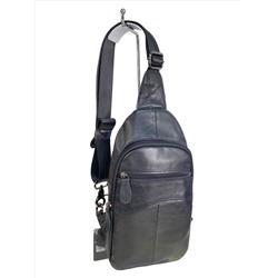 Сумка мужская из натуральной кожи, цвет черный