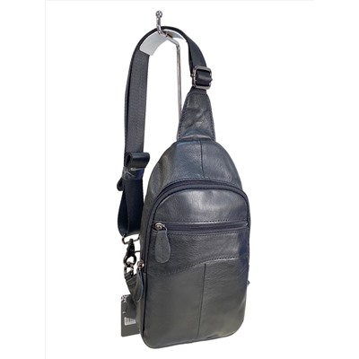 Сумка мужская из натуральной кожи, цвет черный