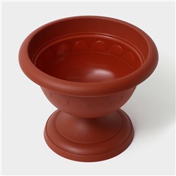 Вазон для цветов «Колывань», 5.3 л, d=30 см, h=24 см, терракотовый