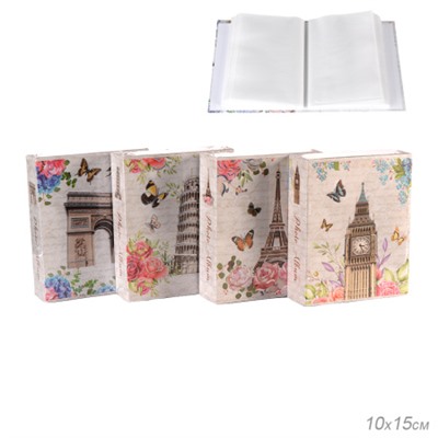 Фотоальбом 60 фото 10х15 Города / 9389 /уп 72/ 30 листов (Биг Бен)