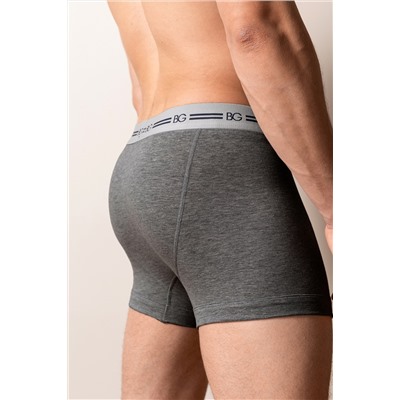 Набор трусов (3 шт.) BeGood UM1201B Underwear темно-серый меланж/бургунди меланж/черный