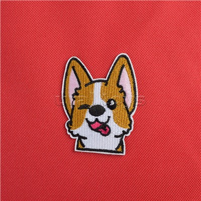 Рюкзак "Corgi" подростковый 40x29x17 см (14 л) 250 г, 1 отделение на молнии, 1 передний карман, вышивка, красный