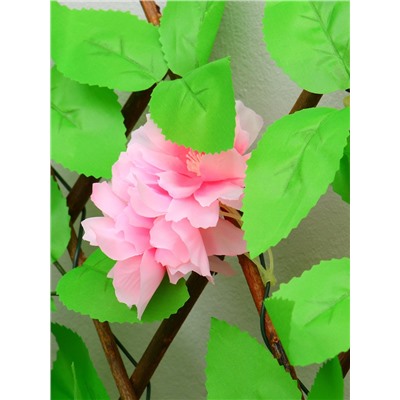 Ограждение декоративное, 35×120 см, «Розовые цветы», Greengo