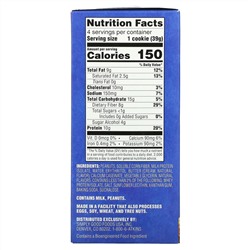Atkins, Protein Cookies, Peanut Butter, 4 Cookies, 1.38 oz (39 g) Each