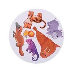 Настольная игра "Дубль детский  2 в 1 "Удивительные животные + Птицы и насекомые"