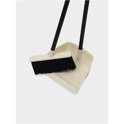 Щётка для пола c совком Malta, бежевый