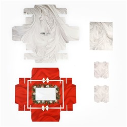 Коробка складная под 6 конфет новогодняя «Снежная сказка», 13.5×9.5×3.5 см