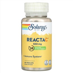 Solaray, Reacta-C, 500 мг, 60 капсул на растительной основе
