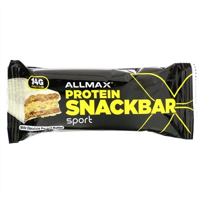 ALLMAX Nutrition, Энергетический снек с высоким содержанием протеина, протеиновый батончик, арахисовая паста с шоколадом, 12 батончиков по 57 г (2 унции)