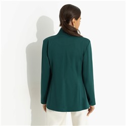 Жакет с асимметричным воротником, Дерзкий силуэт (зелёный)