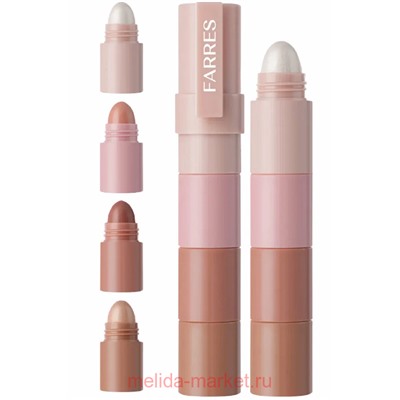 Farres Стик контурирующий 4в1 тон 01 9001