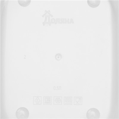 Набор контейнеров для хранения еды Доляна, прямоугольные, 3 шт. 150 мл, 500 мл, 1.2 л, пластик, зелёный