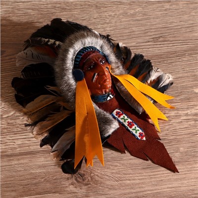 Маска «Индеец Ахига», 15×6×20 см, МИКС