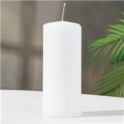 Свеча - цилиндр, 7×17 см, 50 ч, 515 г, белая