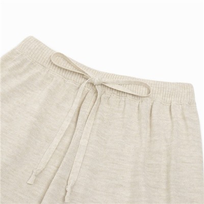 Костюм женский (джемпер, шорты) MINAKU: Casual Collection, бежевый, размер 50