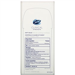 Secret, Clinical Strength, Antiperspirant/Deodorant, Soft Solid, Sport Fresh, 2.6 oz (73 g)