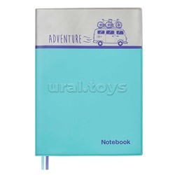 Записная книжка 96л. А6+ "Путешествие" 135x188 мм, мягкий переплёт, ниткошвейный,