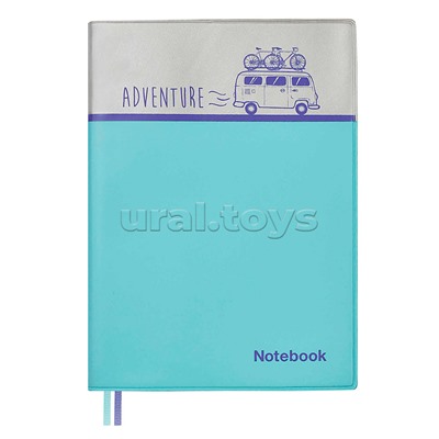 Записная книжка 96л. А6+ "Путешествие" 135x188 мм, мягкий переплёт, ниткошвейный,
