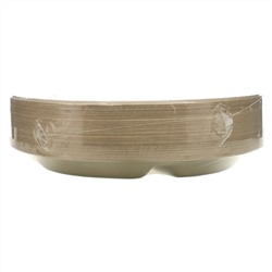 Earth's Natural Alternative, 10" 3- Compartment Compostable Plate, 50 Pack