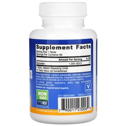 Jarrow Formulas, бромелаин, 1000 GDU, 60 таблеток