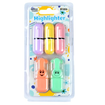 Текстовыделитель набор 5 штук / H1006 /уп 48/288/АКЦИЯ