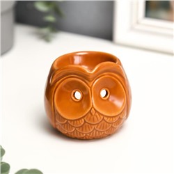 Аромалампа для эфирных масел «Совёнок», керамика под шамот, 6.7×7.5×7.5 см, МИКС