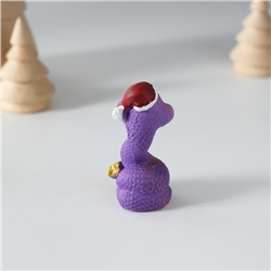 Фигурка полистоун «Фиолетовая змейка», 4×3×5 см, МИКС