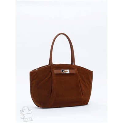 Сумка женская кожаная 2423YF brown Polina&Eiterou