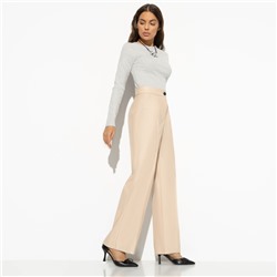 Брюки из экокожи, Модный захват (beige)