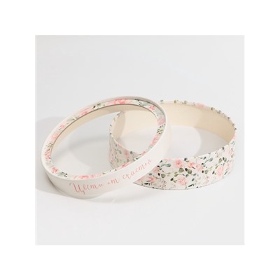 Коробка для макарун, кондитерская упаковка тубус с окном, «Цвети от счастья» 20×20×5 см