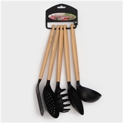 Набор кухонных принадлежностей Доляна «Брауни», 5 предметов, нейлон