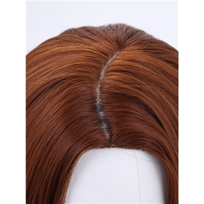 УЦЕНКА Парик искусственный, имитация кожи, 60 см, 270 г, рыжий