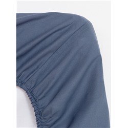 Простыня на резинке 1.5-спальная «Этель», 140×200+25 см, синяя, бязь