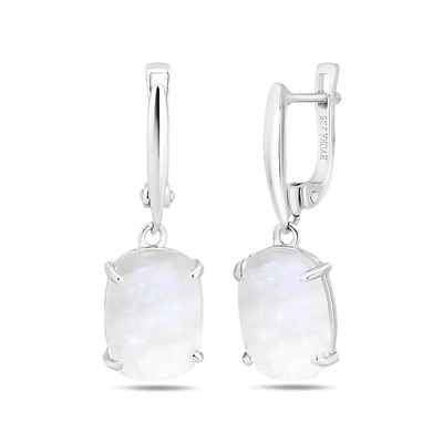 Серьги, лунный камень, Амур