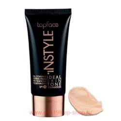 TopFace Instyle Тональный крем для лица Ideal Skin Tone Foundation Spf15 тон 001 фарфоровый PT 458